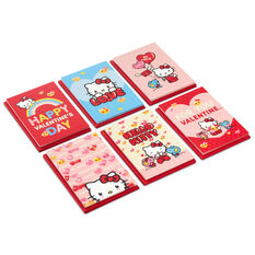 Hello Kitty, Toys, Hello Kitty 6 Valentines Cards With Erasers New