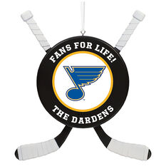 St. Louis Halloween decorations: Family's Blues Stanley Cup theme