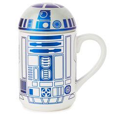 Star Wars R2D2 Design Metallic Coffee Mug and Can Cooler Set Man Cave Work  Gift