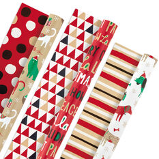Fun Christmas Wrapping Paper Variety 3-Pack