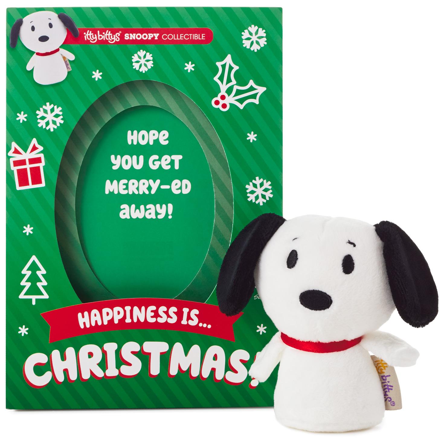 snoopy christmas stuffed animal