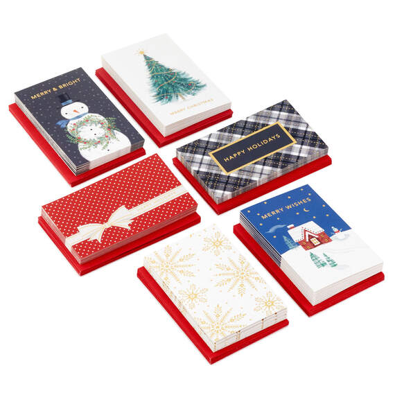 Hallmark Boxed Handmade Christmas Cards Assortment (Set Of 24 Special  Holiday Greeting Cards And Envelopes)