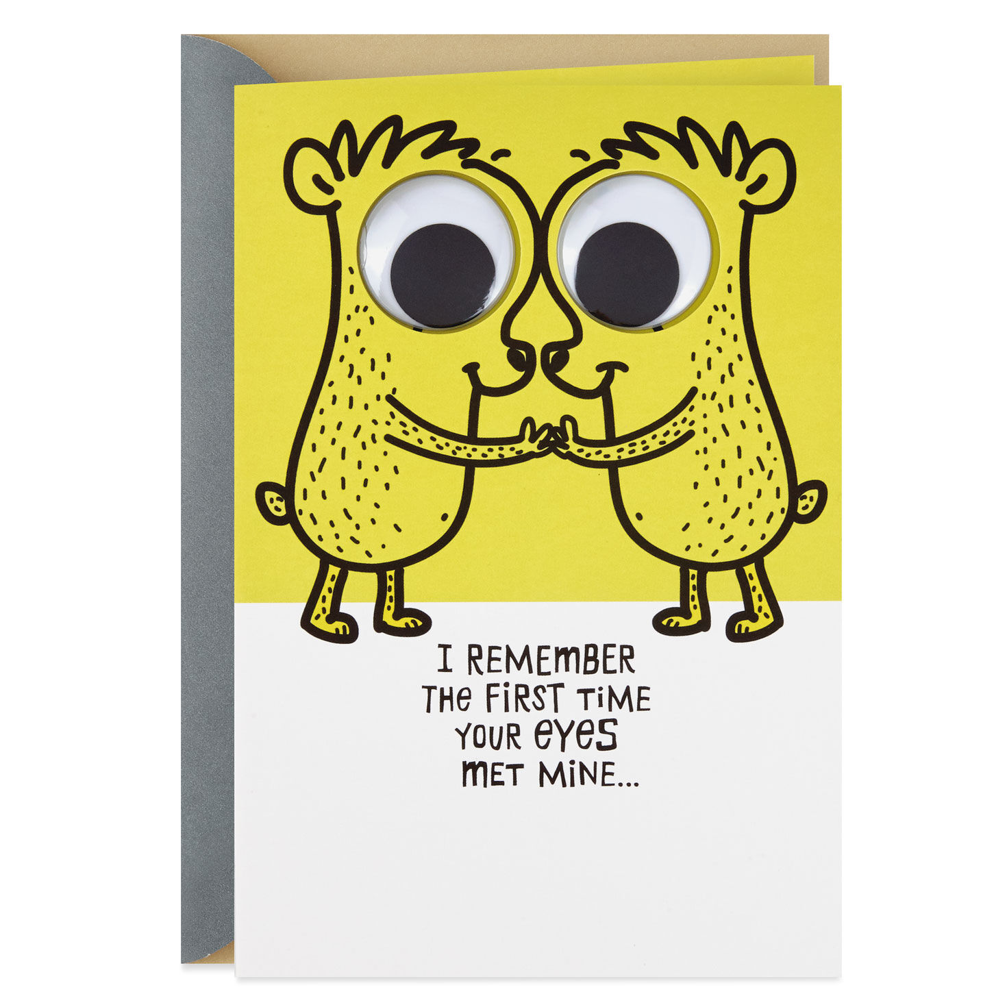 I Only Have Eyes For You Anniversary Card  Love Heart Eyes Pun Valentine  Card or Anniversary Card – And so to Shop