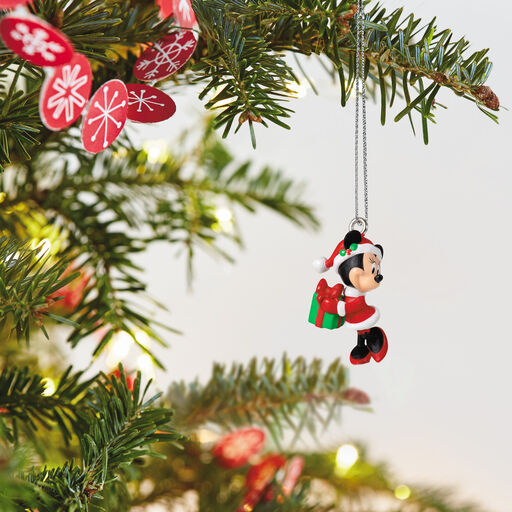 Mini Disney Minnie Mouse Merry Lil' Minnie Ornament, 0.8", 