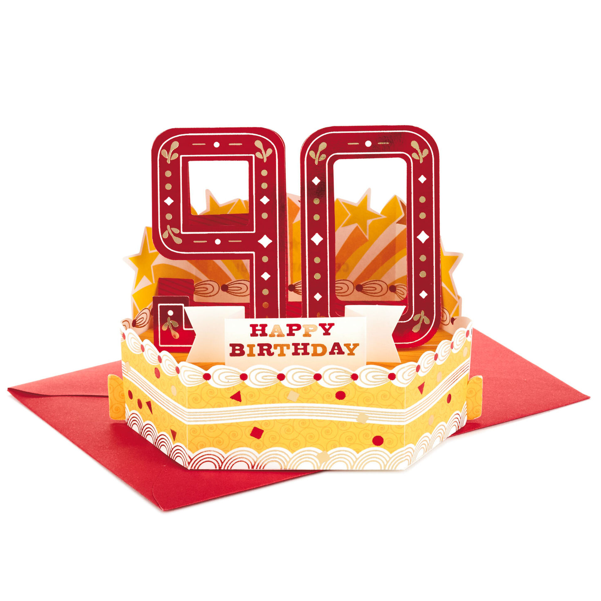 Celebrating You Mini Pop Up 90th Birthday Card - Greeting Cards - Hallmark