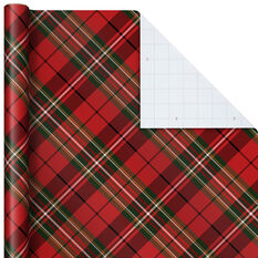 Red Plaid Jumbo Roll Christmas Wrapping Paper, 100 sq. ft ...