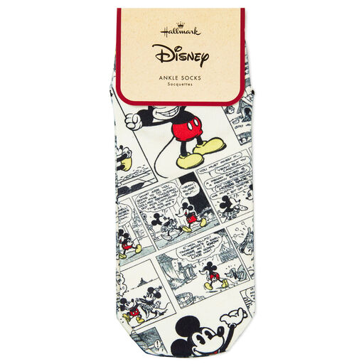 Disney Mickey Mouse Comic Strip Ankle Socks, 