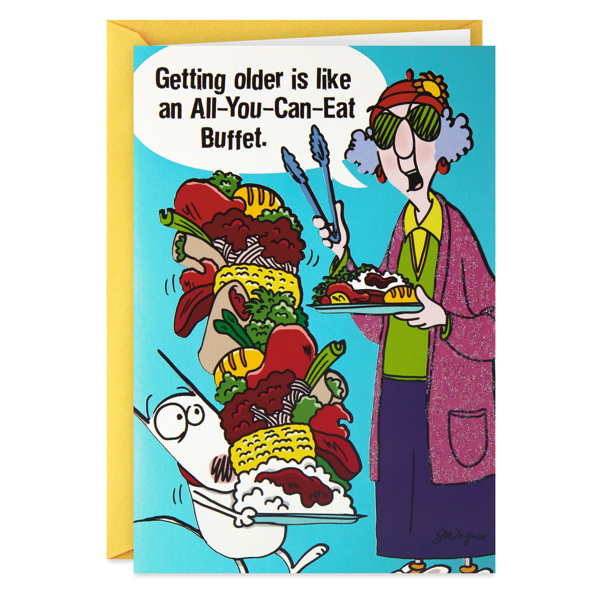 Maxine™ All-You-Can-Eat Buffet Funny Birthday Card - Greeting Cards