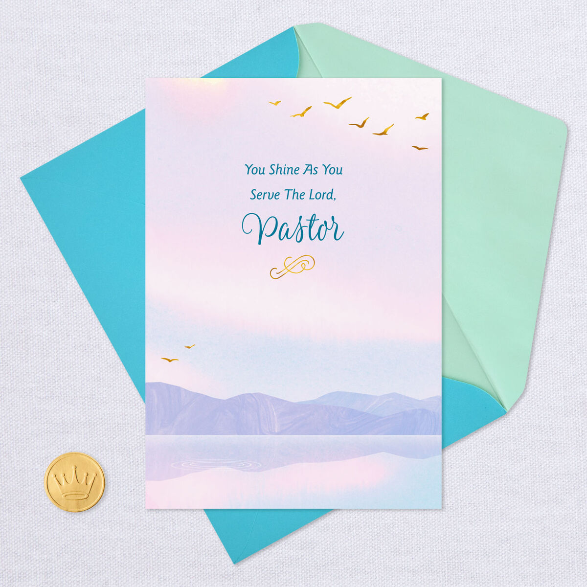 Peaceful Sunrise Religious Appreciation Card For Pastor - Greeting 
