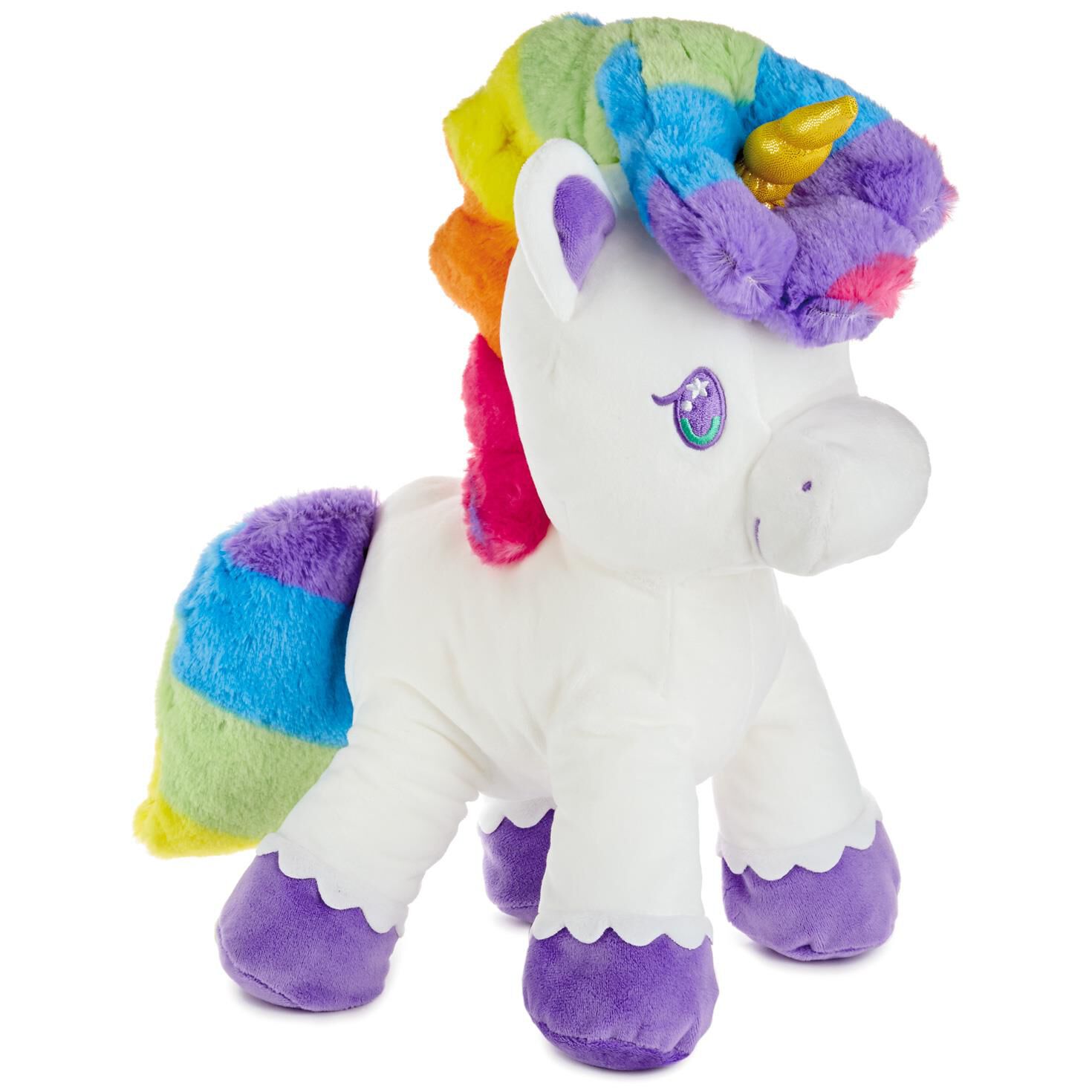 Rainbow Unicorn Floppy Stuffed Animal 