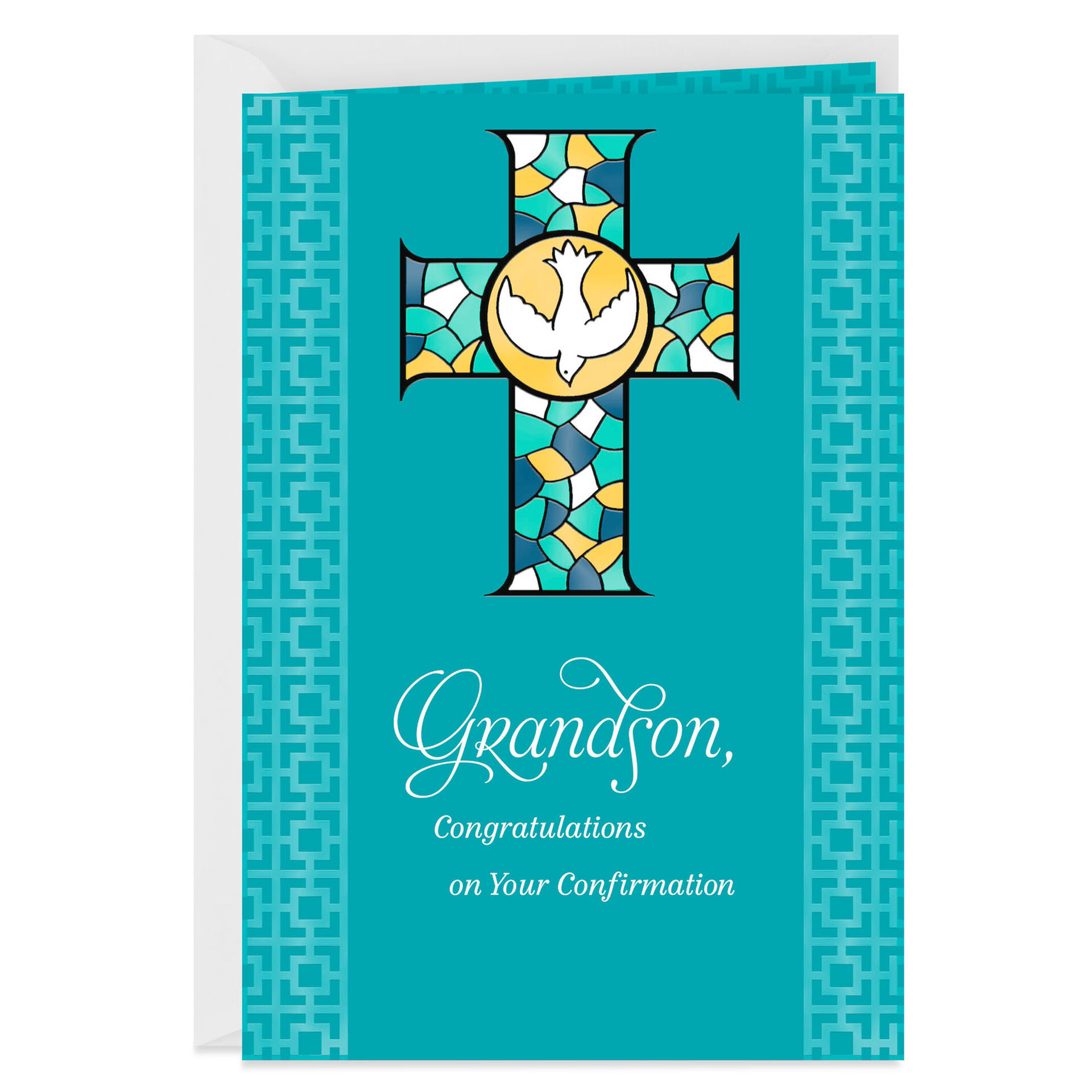 May the Holy Spirit Guide You Confirmation Card for Grandson - Greeting
