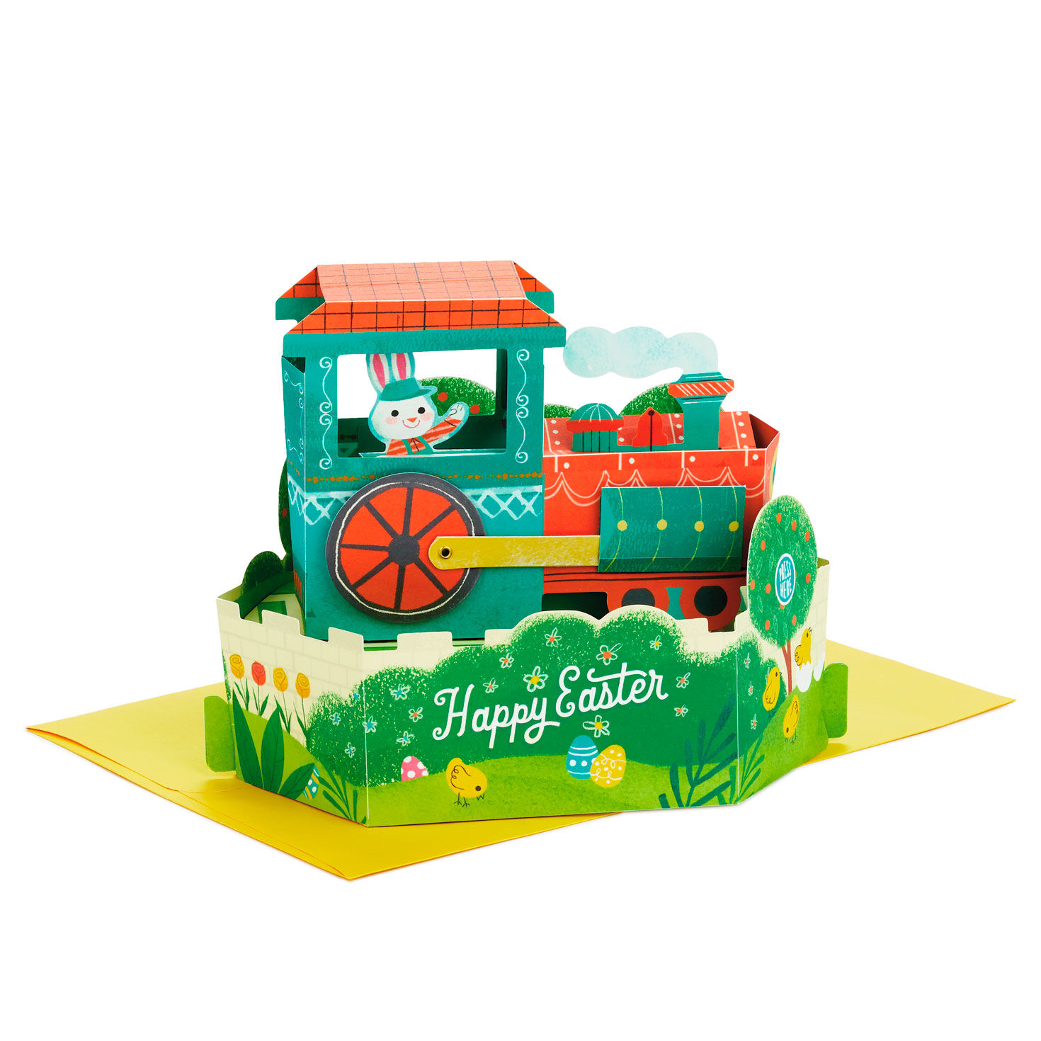 Bunny in Train Musical 3D Pop-Up Easter Card With Motion for only USD 11.99 | Hallmark
