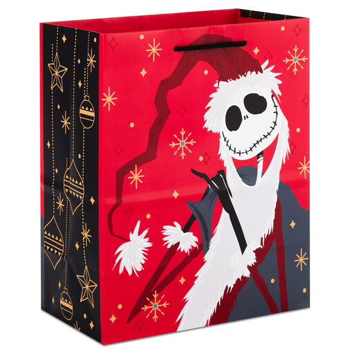 9.6" Disney Tim Burton's The Nightmare Before Christmas Jack Skellington Christmas Gift Bag, 