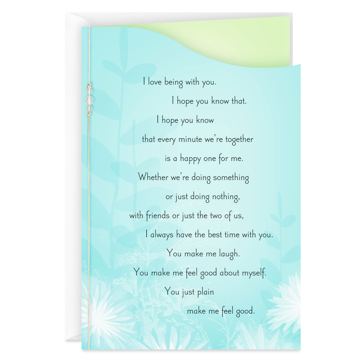 I Love Being With You Love Card Greeting Cards Hallmark