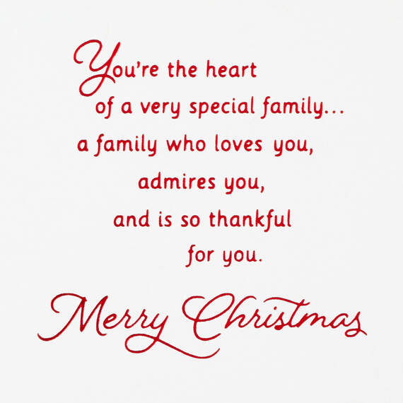 Mom, You're the Heart of This Family Christmas Card - Greeting Cards ...