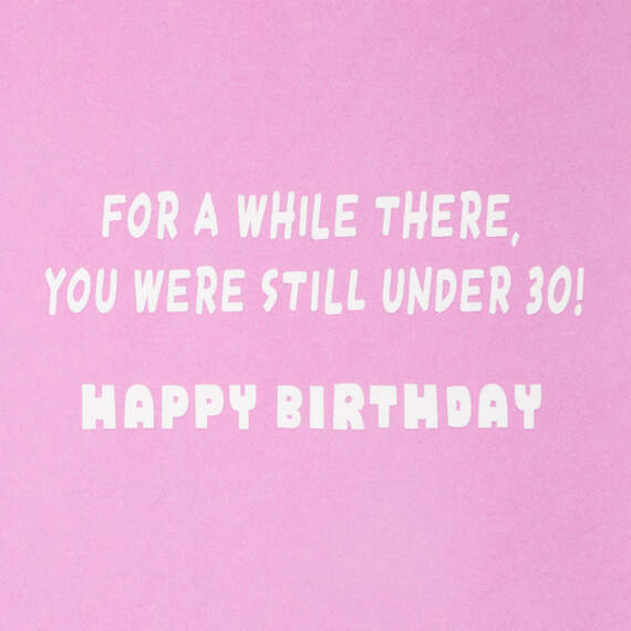 Glittery Numbers Funny 30th Birthday Card - Greeting Cards | Hallmark