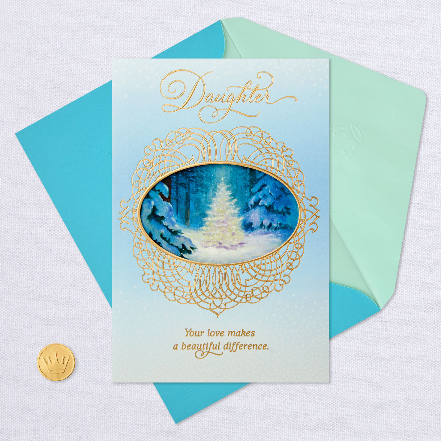 Daughter, Your Love Makes a Beautiful Difference Christmas Card for only USD 5.99 | Hallmark