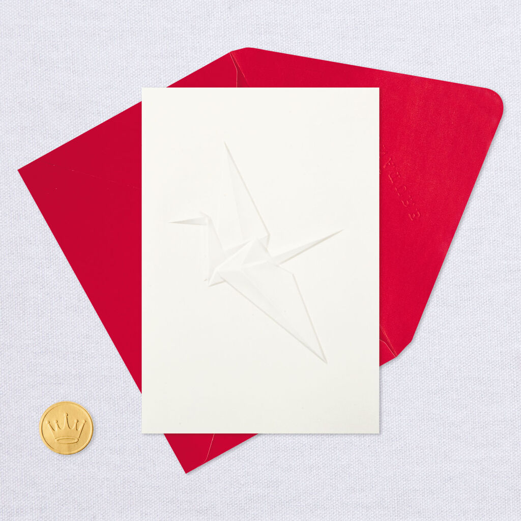 Origami Crane Blank Card