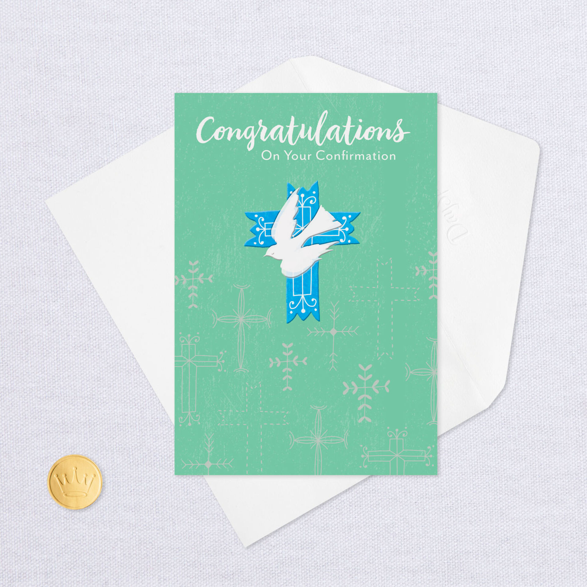 Dove and Crosses Confirmation Card - Greeting Cards - Hallmark