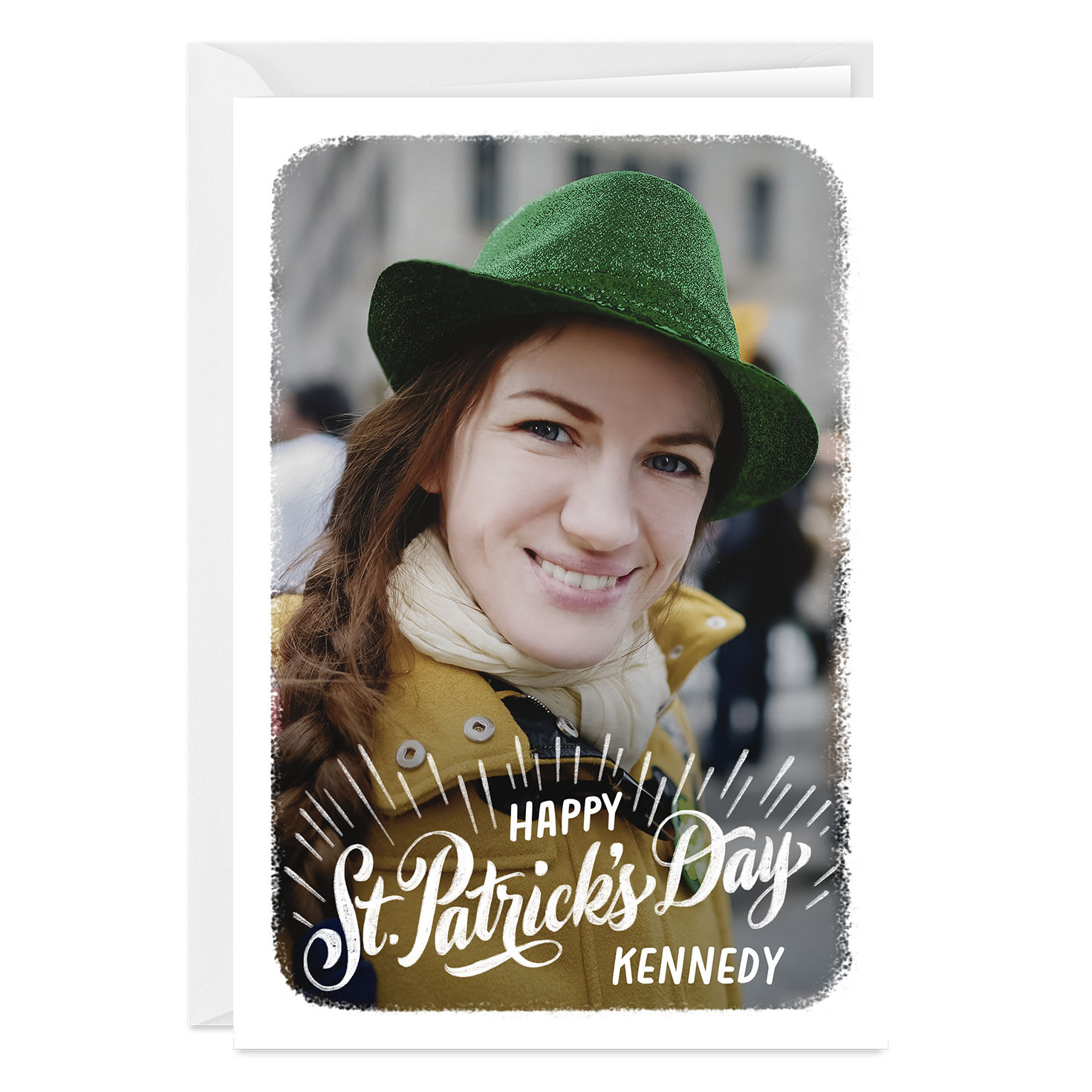 White Frame Vertical Folded St. Patrick's Day Photo Card for only USD 4.99 | Hallmark