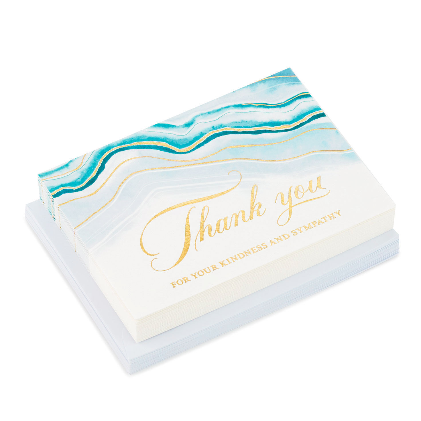 Abstract Waves Boxed Blank Sympathy Thank-You Notes, Pack of 20 for only USD 10.99 | Hallmark