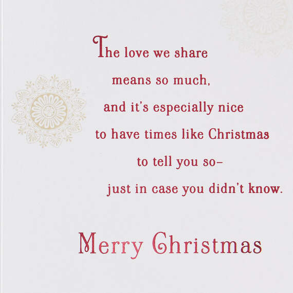 The Love We Share Christmas Card for Granddaughter and Her Husband ...