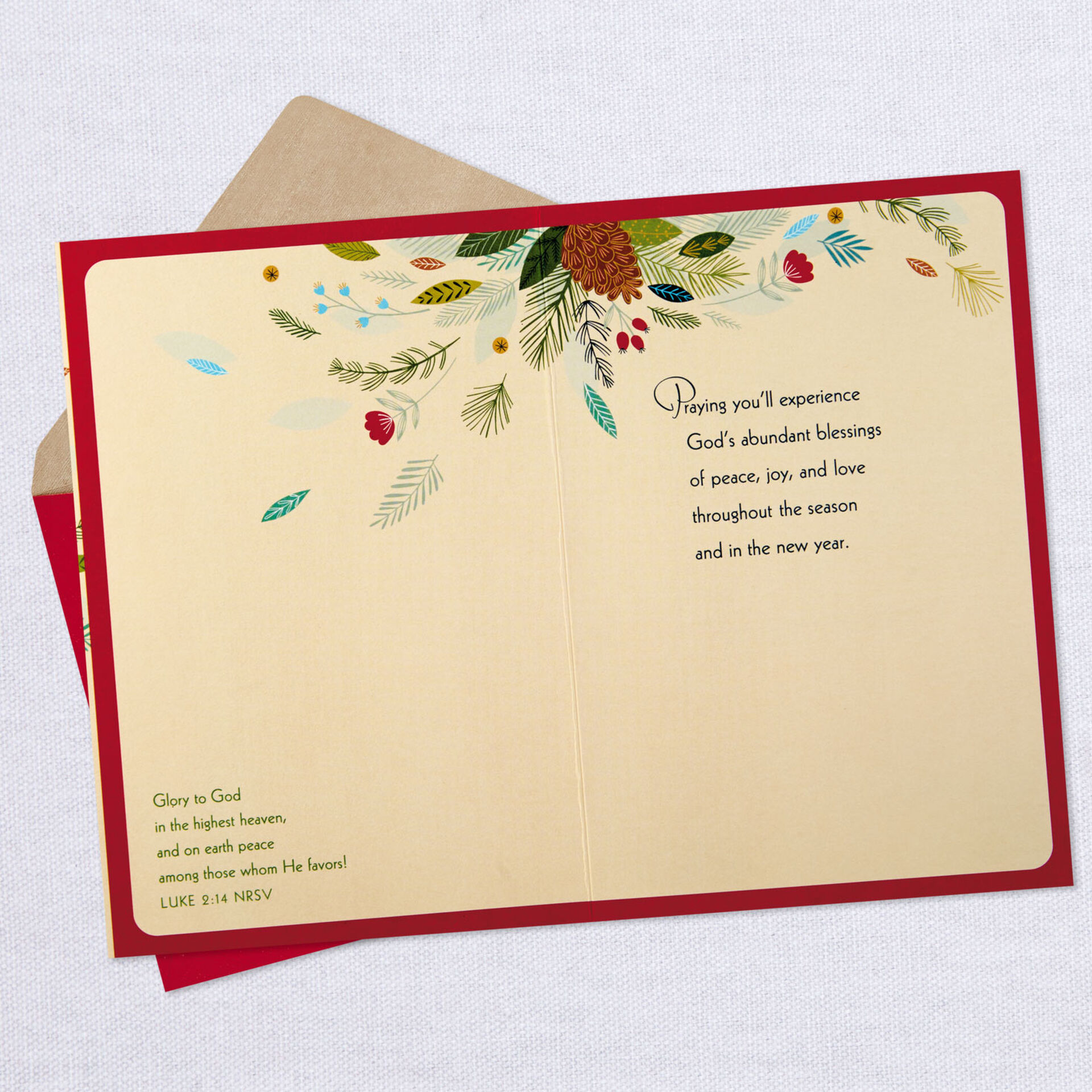 My Thankful Heart Religious Christmas Card for Sister - Greeting Cards ...