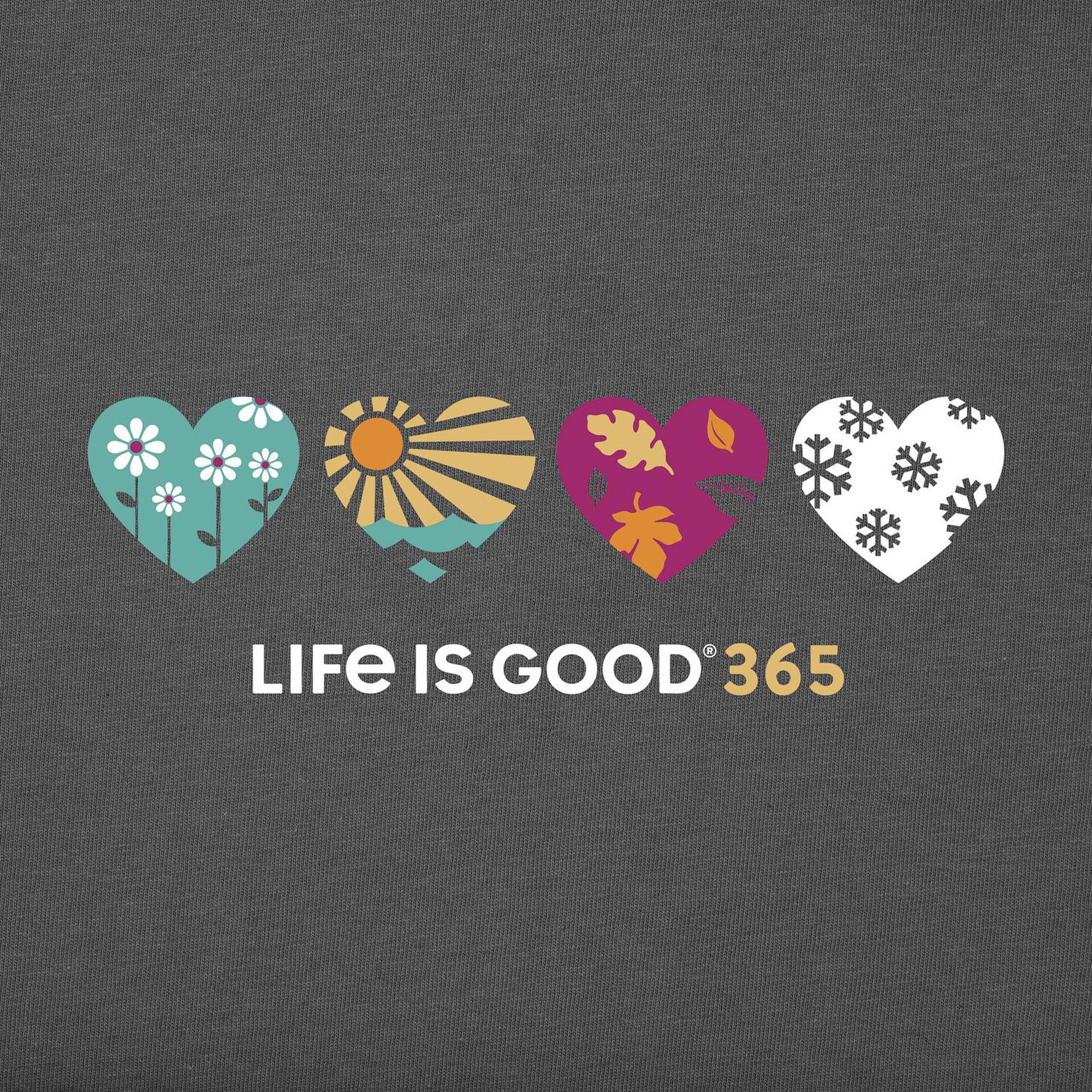Life Is Good Women S 365 Hearts T Shirt Clothing Hallmark