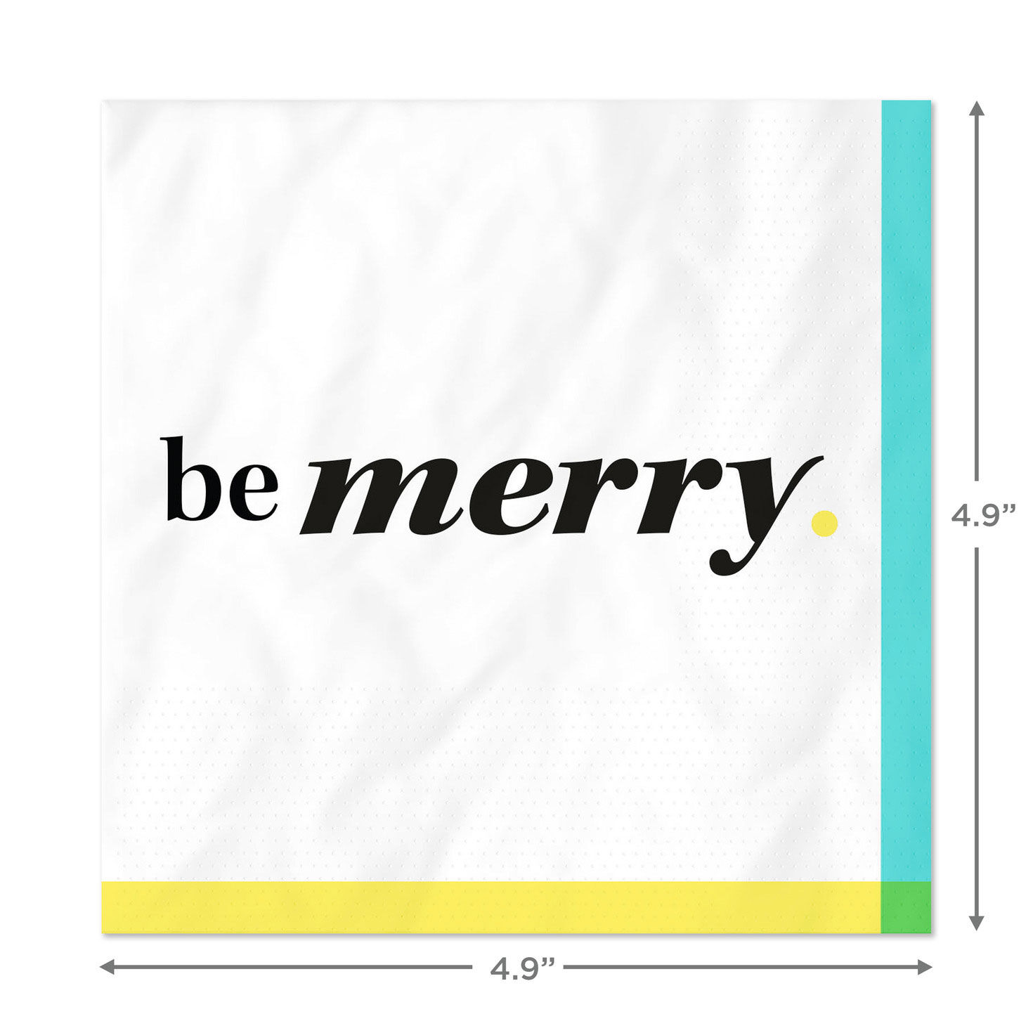 Black and White "Be Merry" Cocktail Napkins, Set of 16 for only USD 4.49 | Hallmark