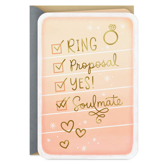 Wedding Checklist Engagement Card