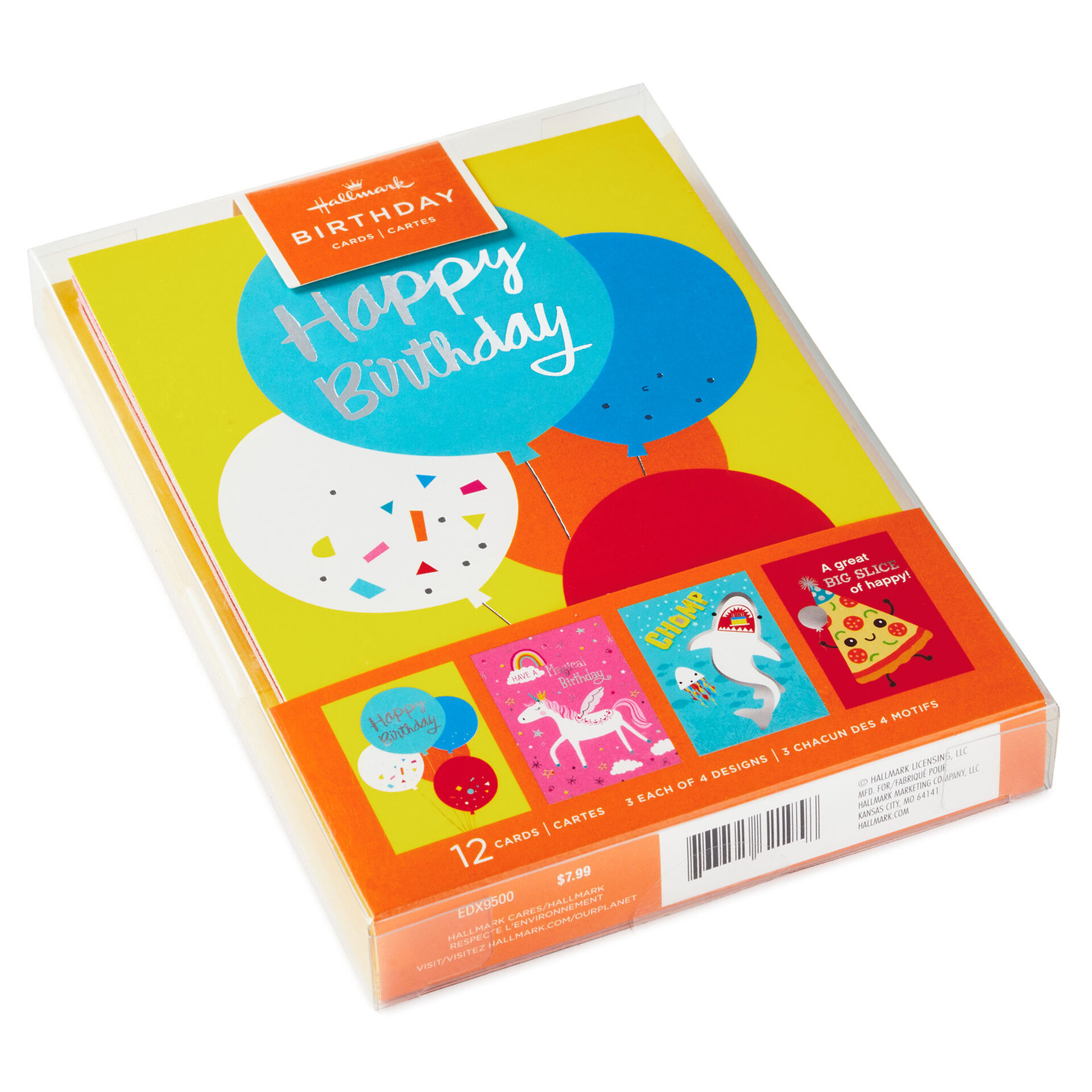 Colorful Assorted Kids Birthday Cards Pack Of 12 Boxed Cards Hallmark