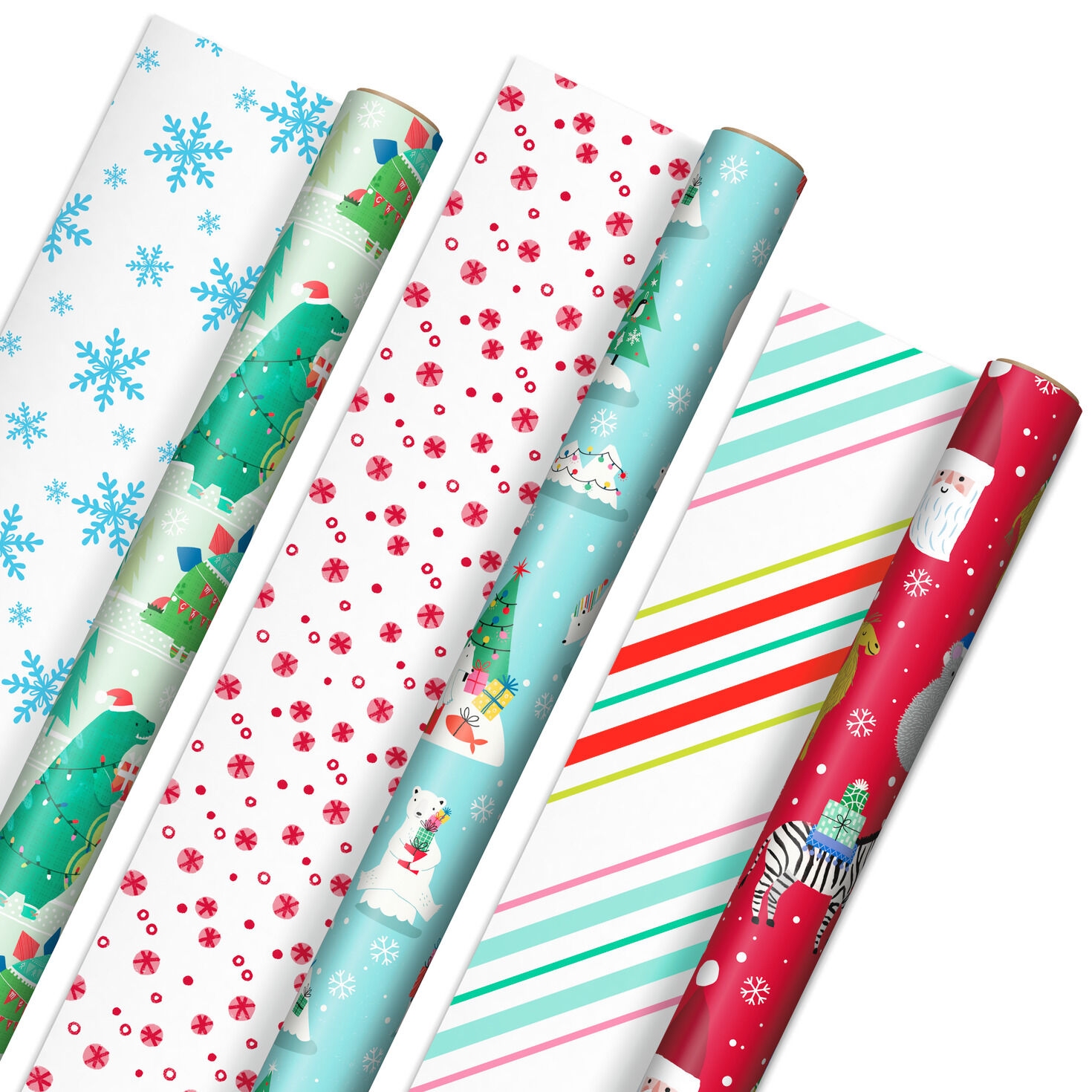 Winter Friends 3-Pack Reversible Kids Christmas Wrapping Paper Assortment, 120 sq. ft. for only USD 16.99 | Hallmark