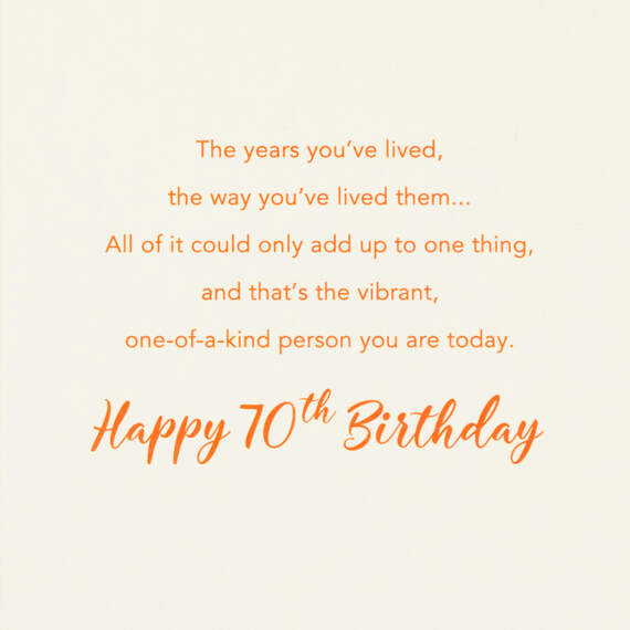 Colorful Years 70th Birthday Card - Greeting Cards | Hallmark