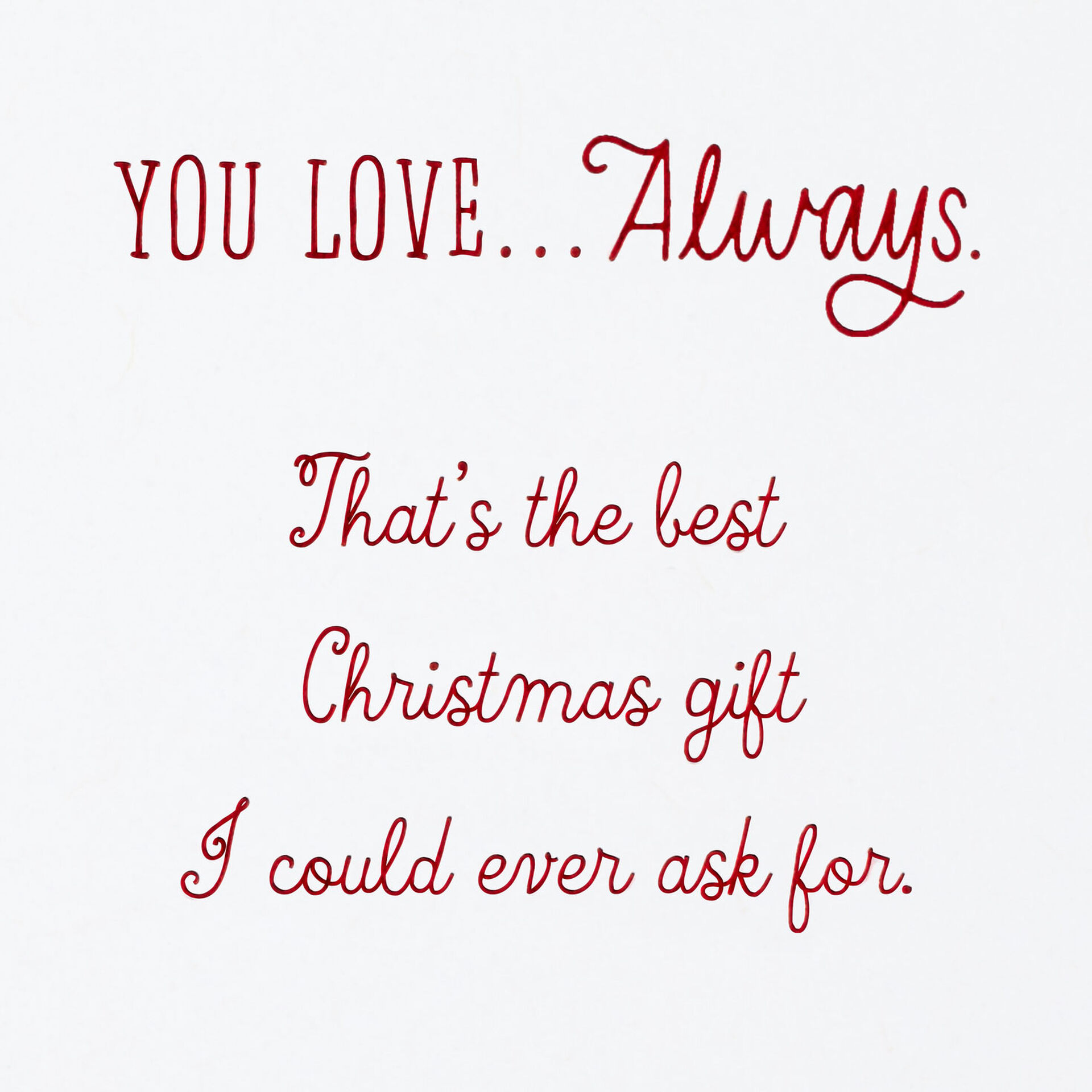 Your Love Is The Best T Ever Christmas Card For Mom Greeting Cards Hallmark