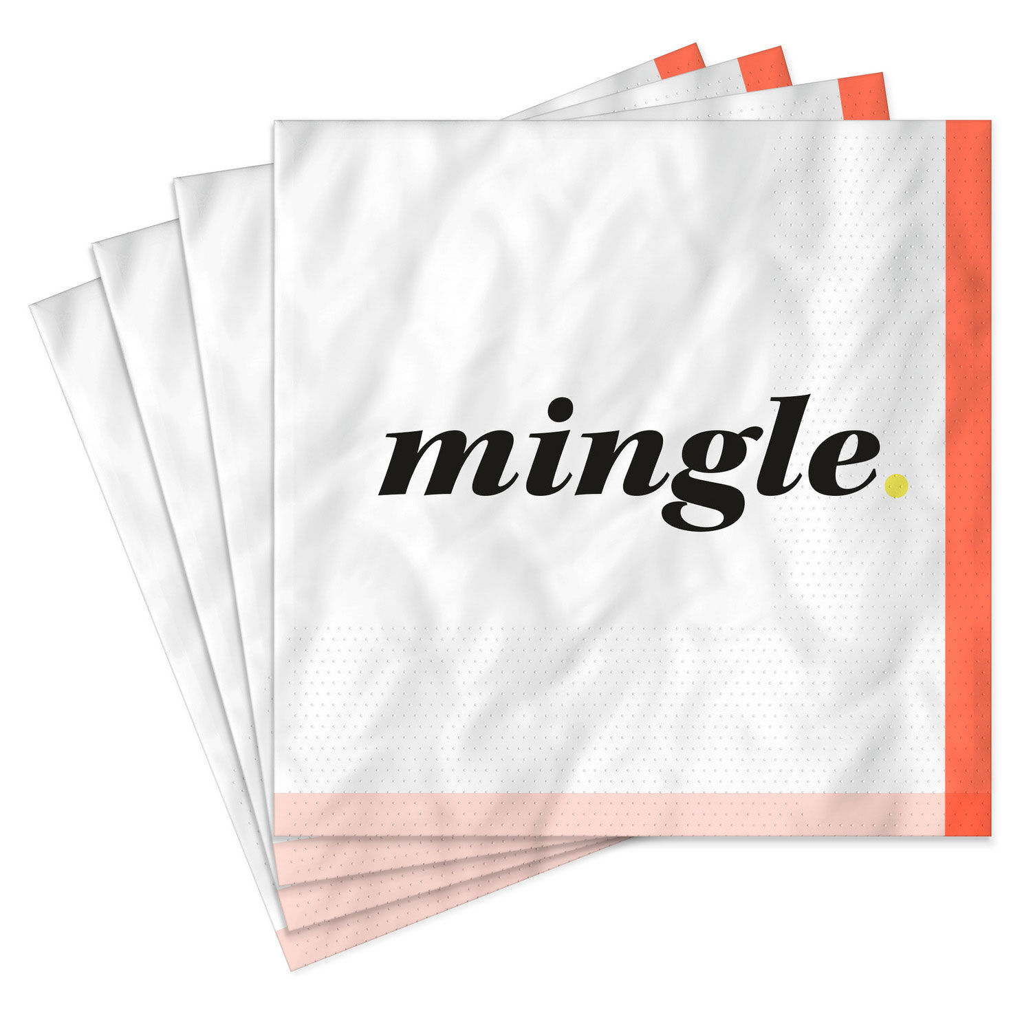 Black and White "Mingle" Cocktail Napkins, Set of 16 for only USD 4.49 | Hallmark