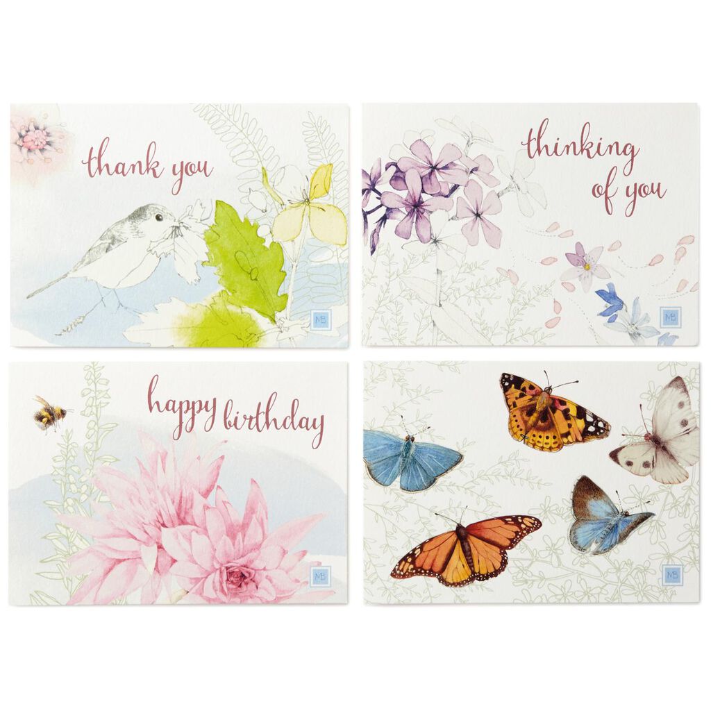 Marjolein Bastin Assorted Note Cards and Caddy, Box of 10 - Note ...