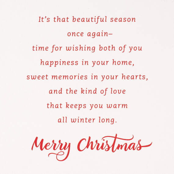 Love and Happiness Christmas Card for Son and Daughter-in-Law ...