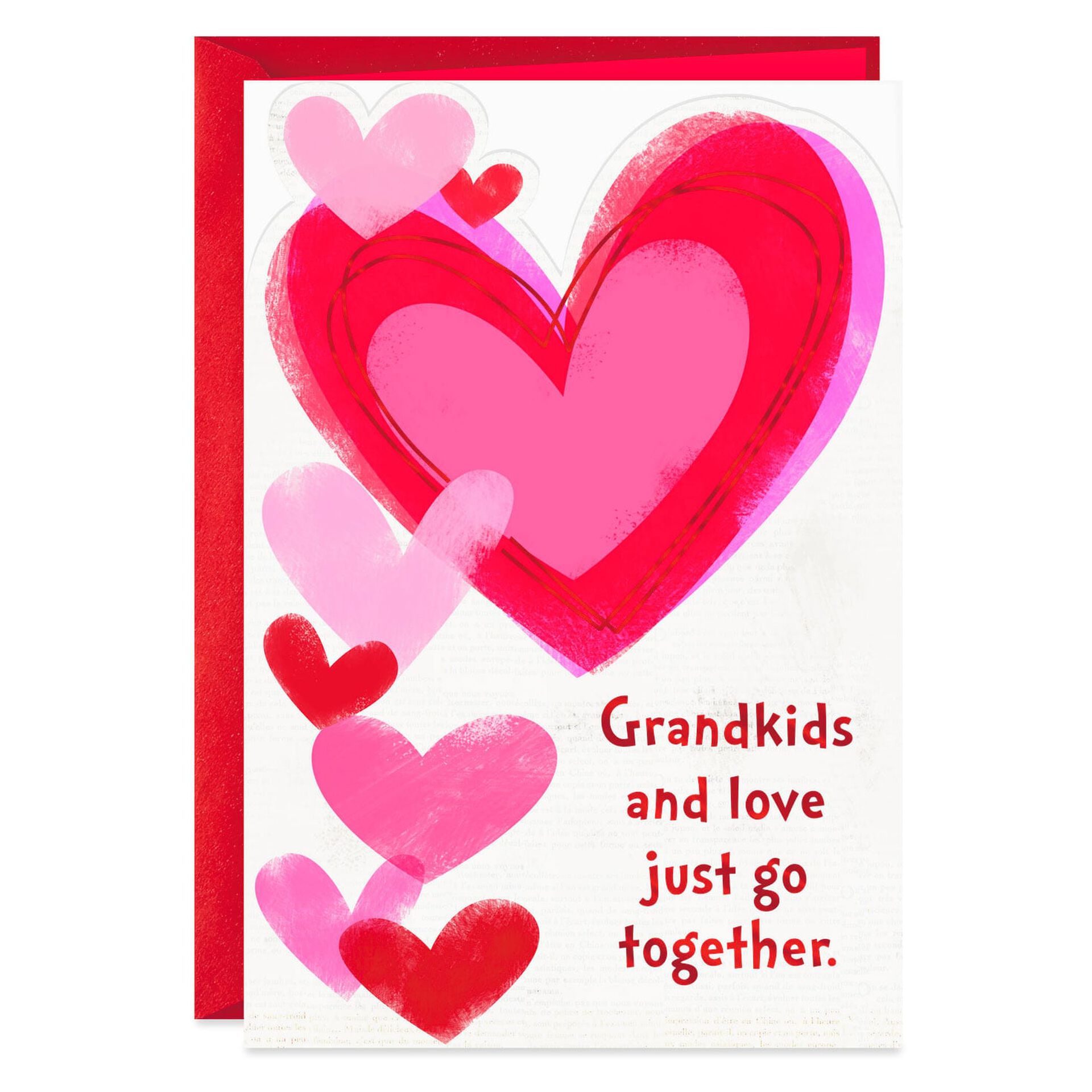 Hugs And Kisses Valentine s Day Card For Grandkids Greeting Cards
