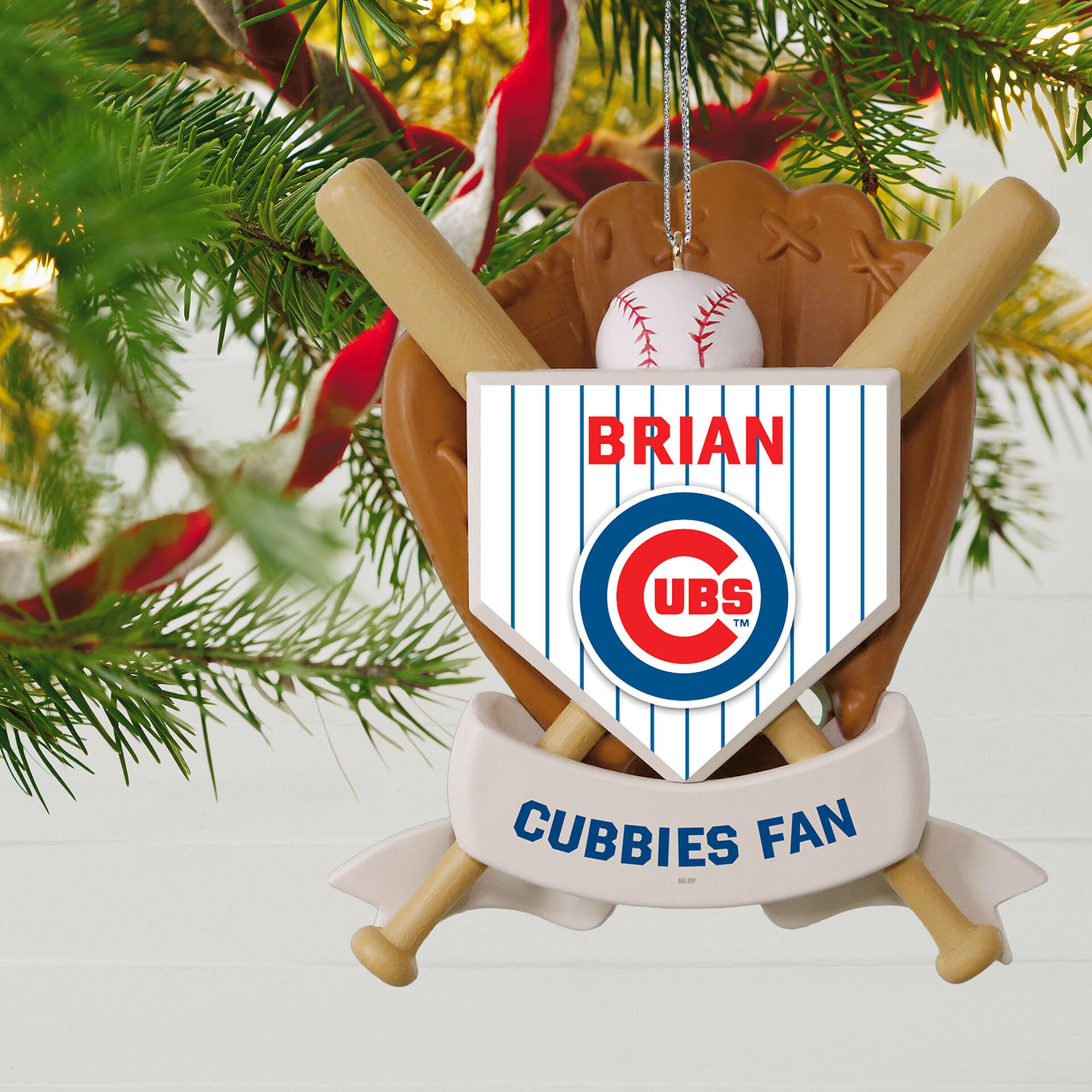 MLB Baseball Personalized Ornament, Cubs™ Personalized Ornaments