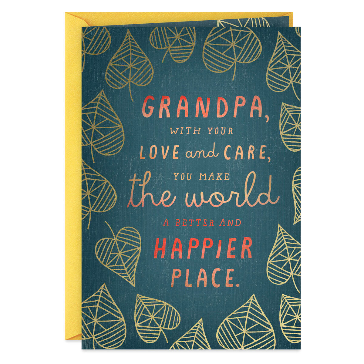 You Make the World a Happier Place Grandparents Day Card ...