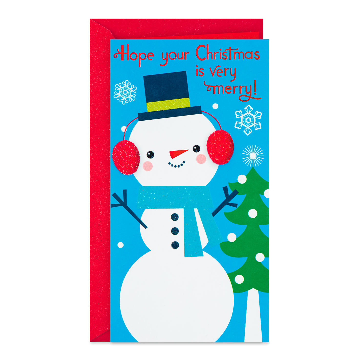 Very Merry Snowman Money Holder Christmas Card for only USD 2.00 | Hallmark