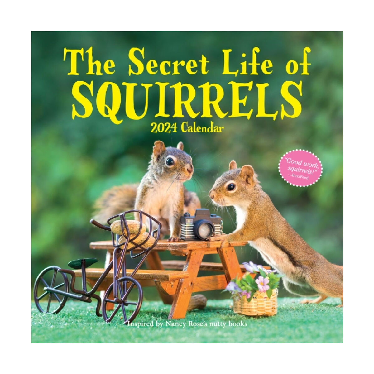 Secret Life of Squirrels 2024 Wall Calendar Calendars & Planners