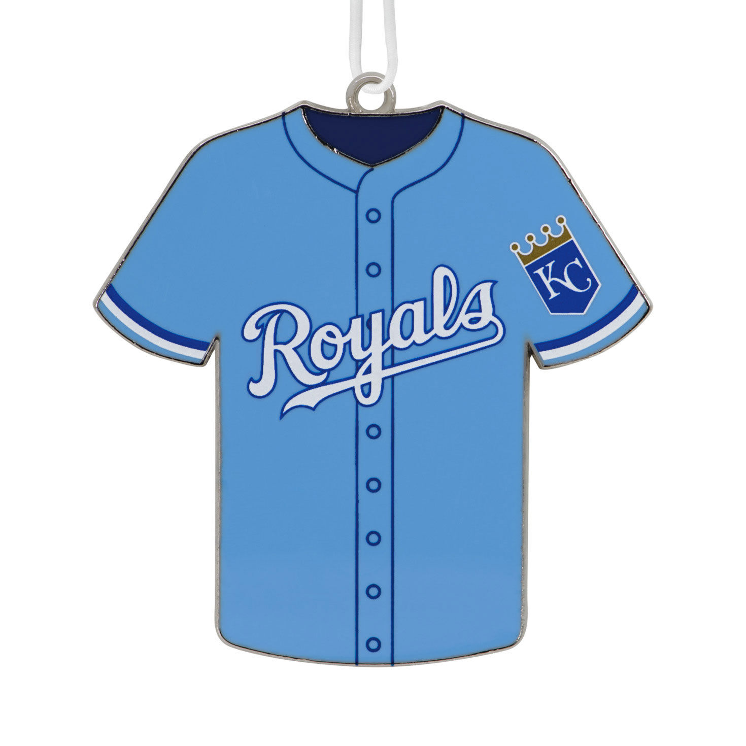 MLB Kansas City Royals™ Baseball Jersey Metal Hallmark Ornament