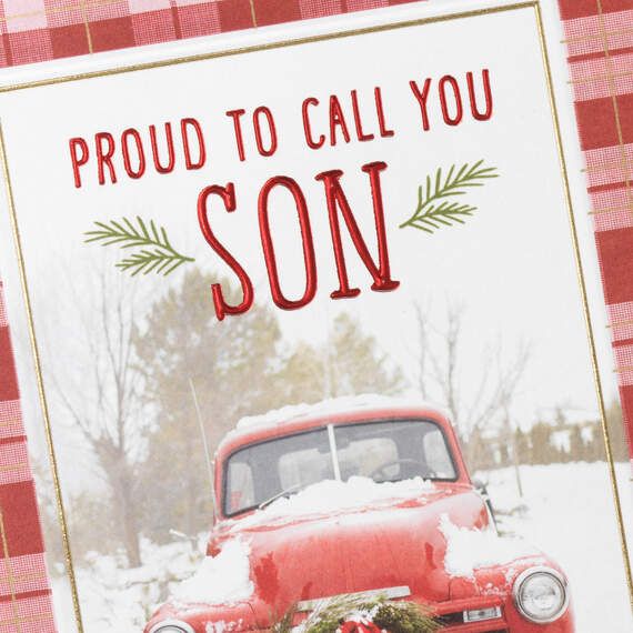 Proud to Call You Son Christmas Card, , large image number 4