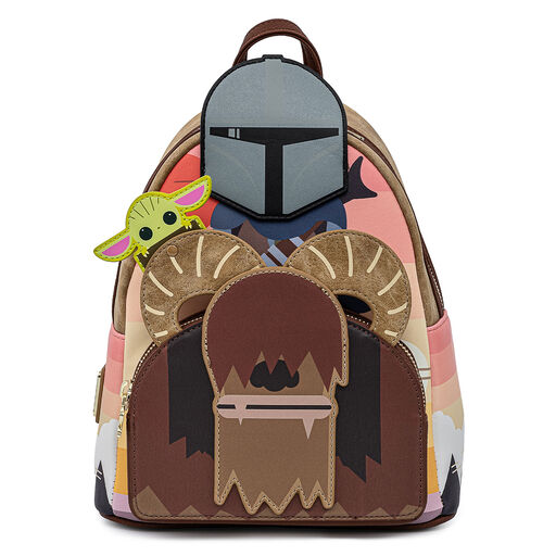 Loungefly Star Wars: The Mandalorian Grogu Bantha Ride Mini Backpack, 
