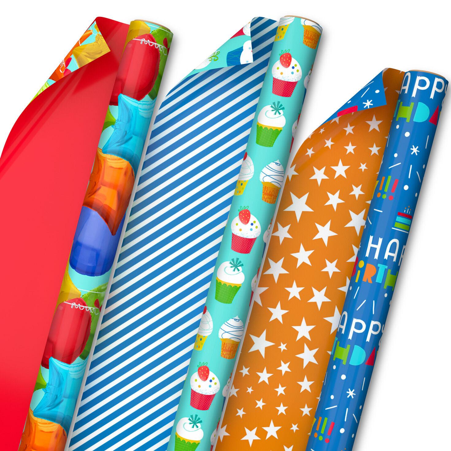Hallmark Wrapping Paper Pad in Bold Birthday Colors