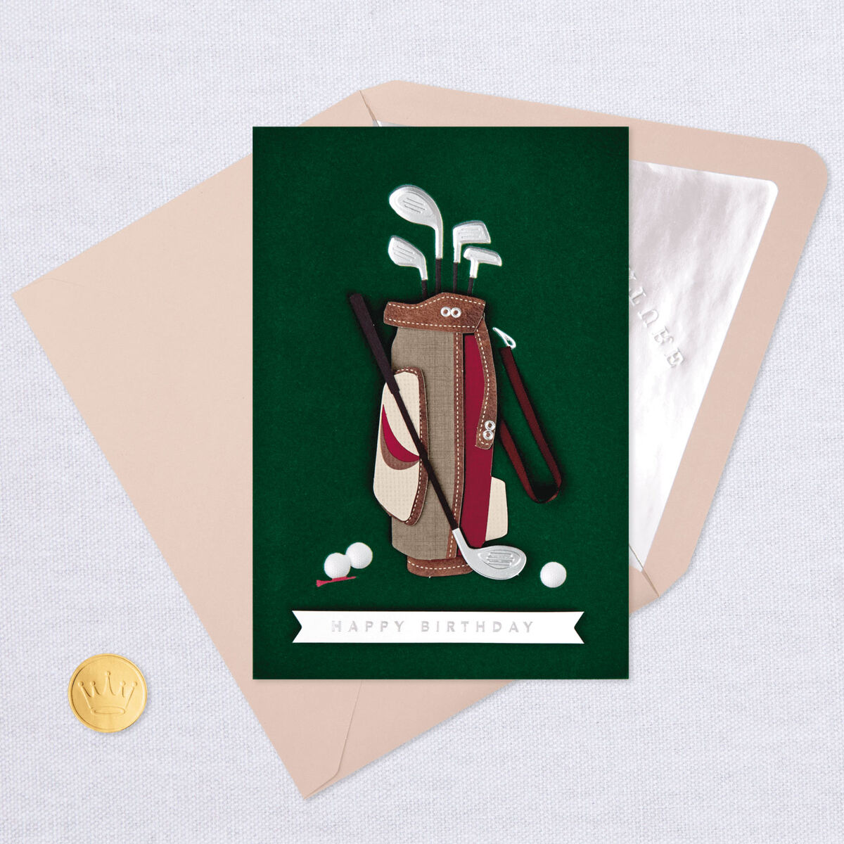 Golf Bag and Clubs Birthday Card - Greeting Cards - Hallmark