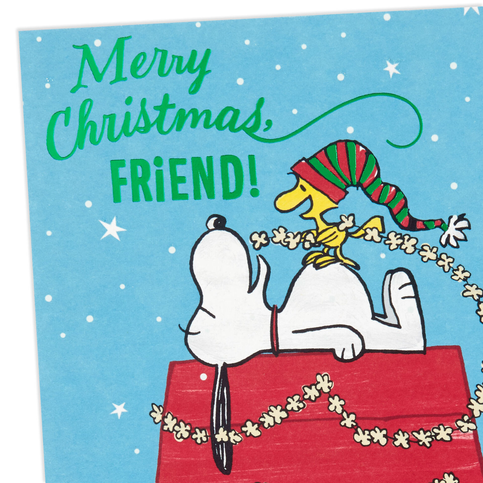 Peanuts® Snoopy I Feel Happy Christmas Card for Friend Greeting Cards