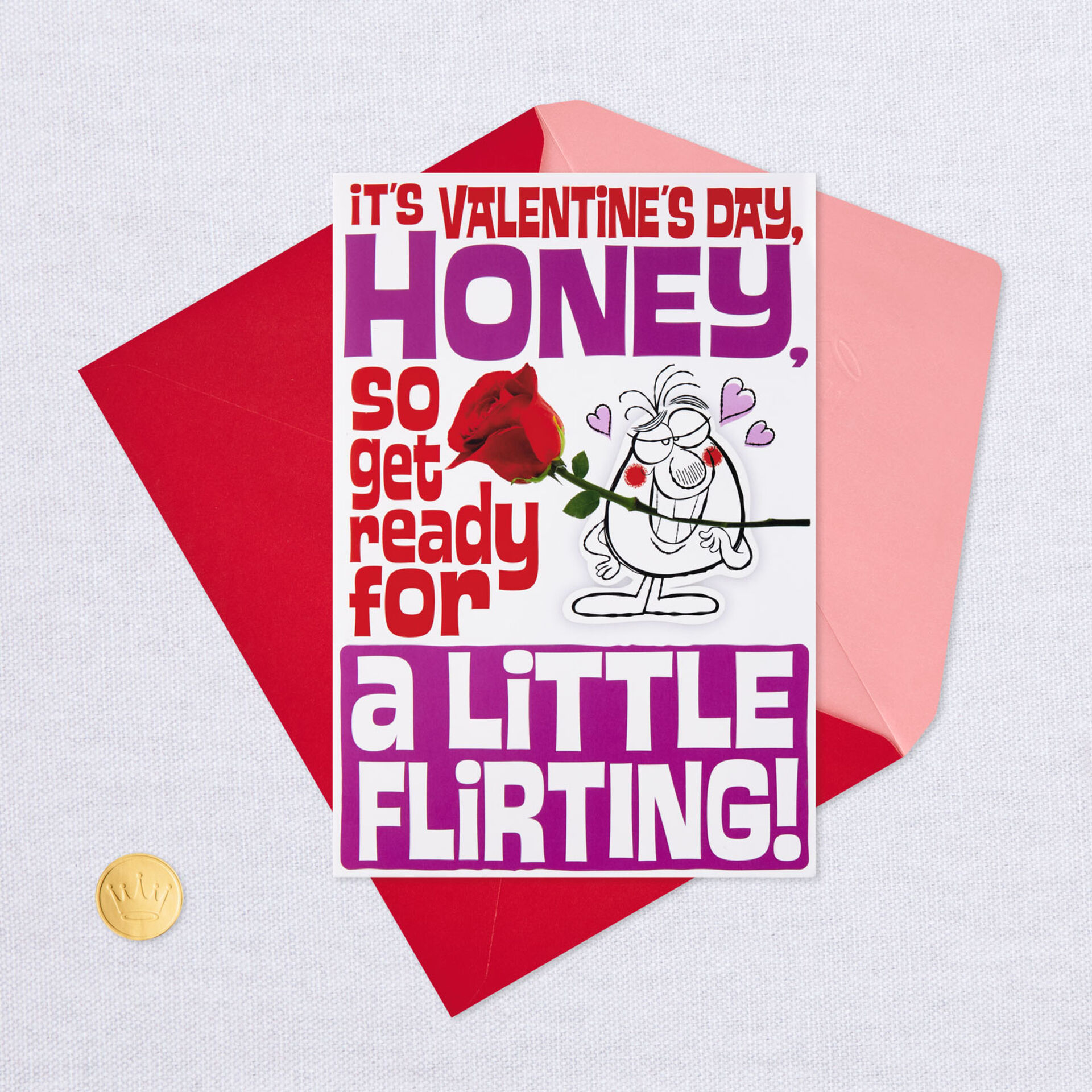 Ready For A Little Flirting Funny Valentines Day Card For Wife