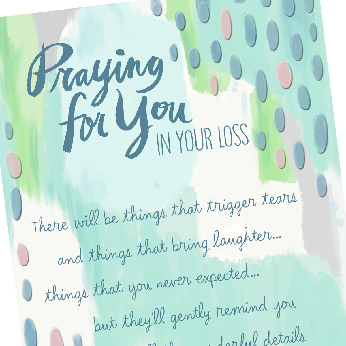 Praying for You in Your Loss Religious Sympathy Card - Greeting Cards ...